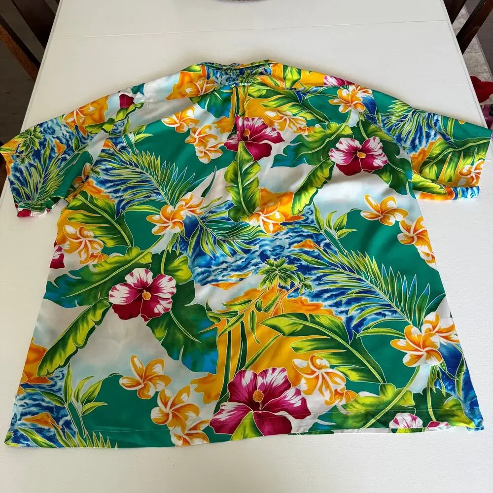 Polo Ralph Lauren Mens Vintage Caldwell Camp Shirt Hawaiian XXL 90s Tropical